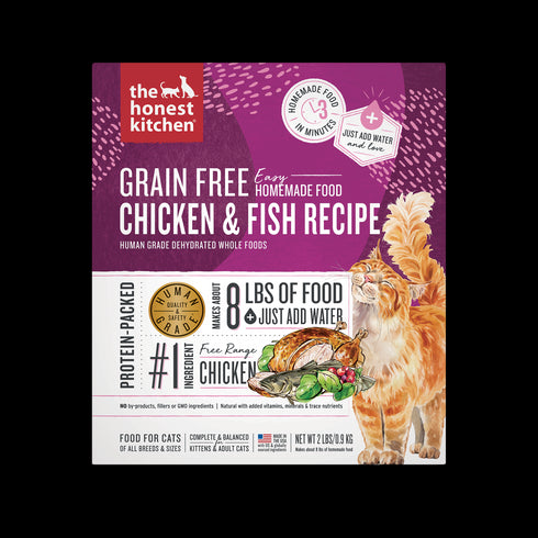 The Honest Kitchen Dehydrated Grain Free Chicken & Fish Cat Food 2lb - Poudre Pet and Feed Supply